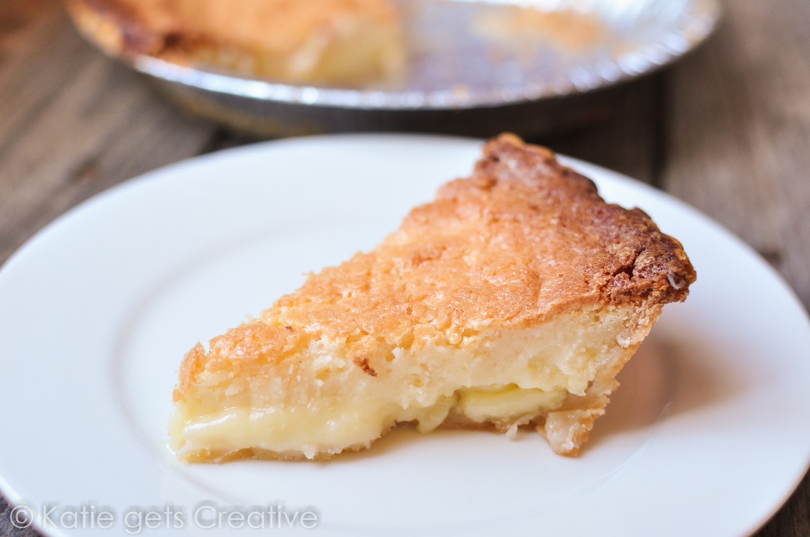 Buttermilk Pie from Katie Gets Creative 